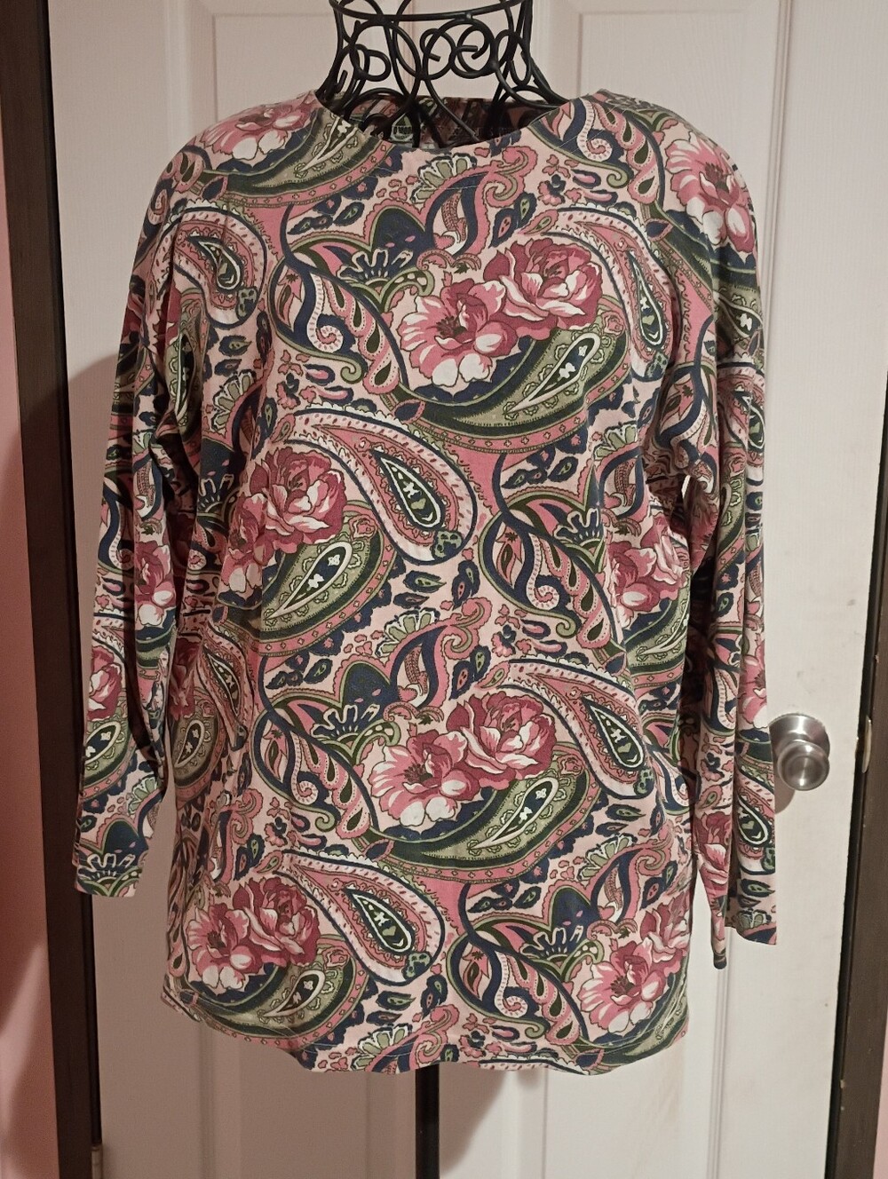 🌻 Vintage Rare Forenza Colorful Grandmacore Long Sleeve Size Medium